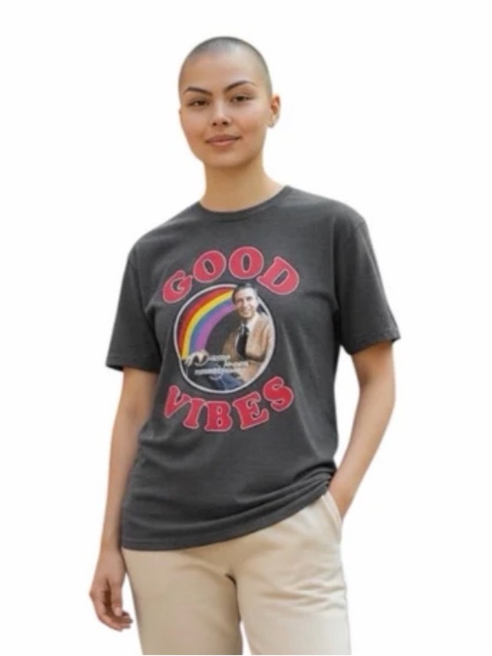 DELTA PRO WEIGHT Good Vibes Mister Rogers Neighborhood T-Shirt size Medium